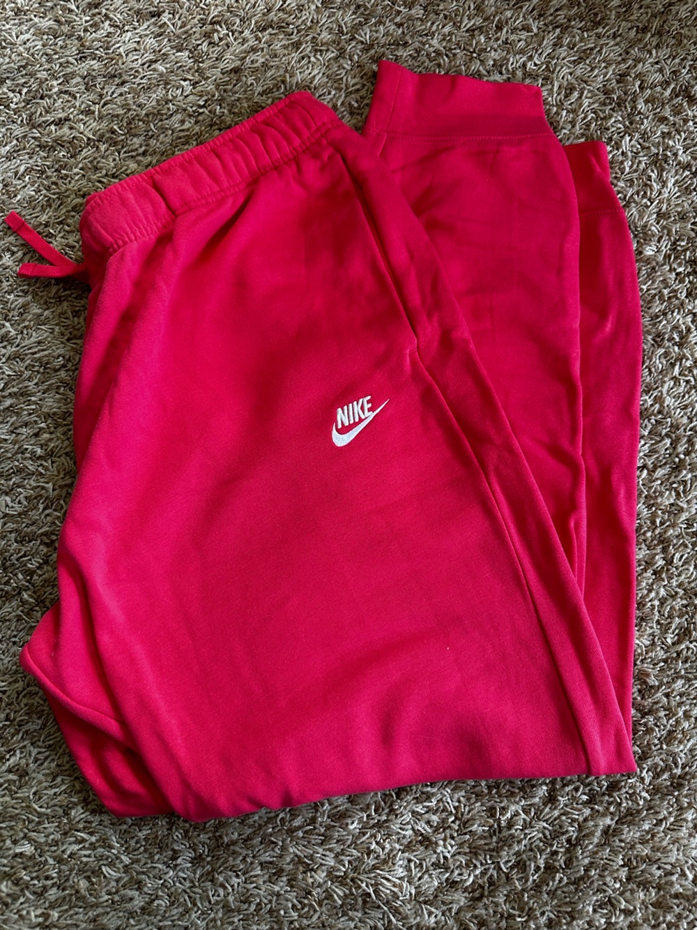 Women’s Nike Hot Pink/Coral Embroidered Logo Sweatpants